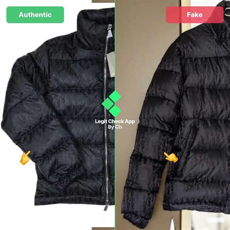 dior oblique jacket real vs fake|dior puffer jacket authentic.